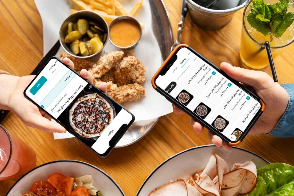 استفاده از سیستم سفارش گیری غذا منو دیجیتال برای ثبت سفارش در رستوران